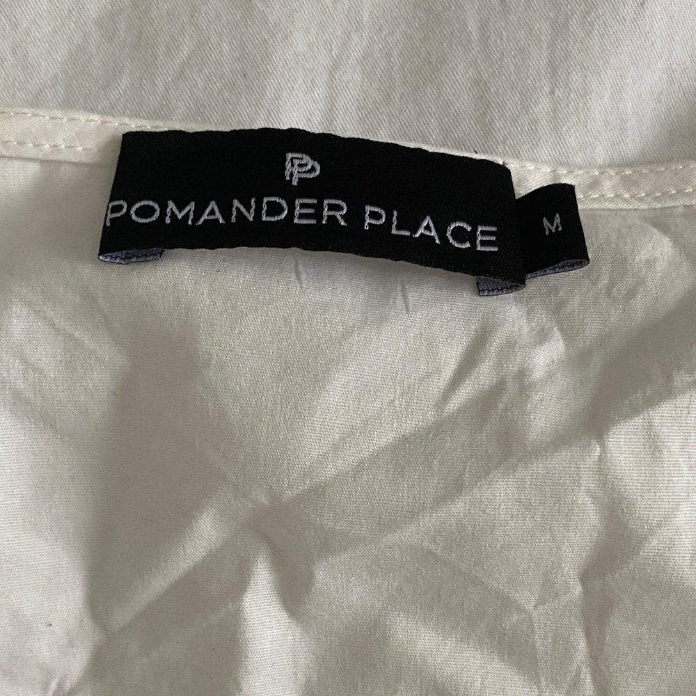 Pomander Place White V-Neck Peasant Blouse - Picture 2 of 2